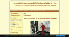 Desktop Screenshot of javorszky-elektro-service.hu